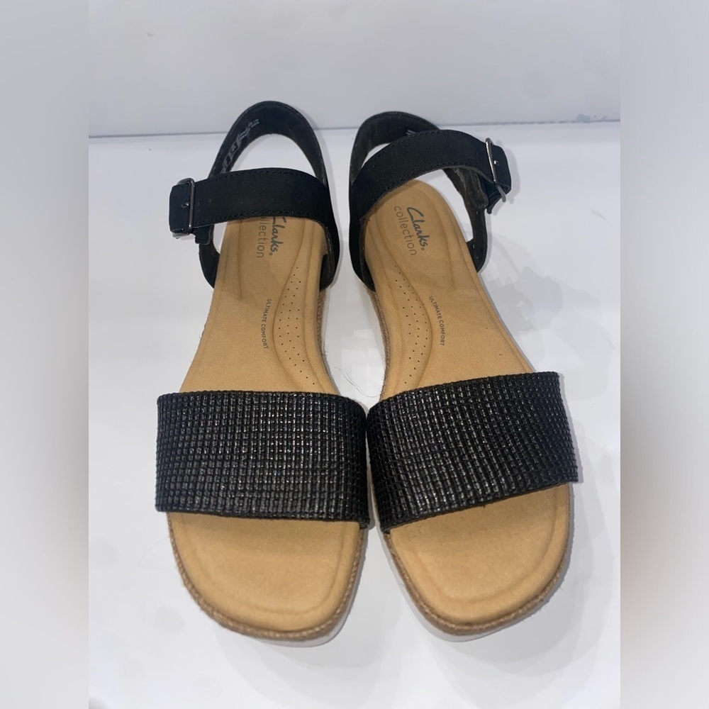 Clarks Lana Shore Women's Faux Leather Platform Sandals - Picture 6 of 9